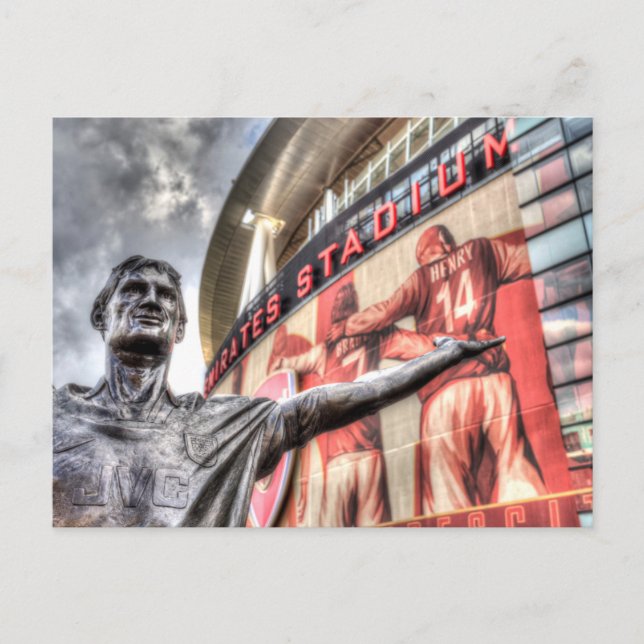 Tony Adams Statue Emirates Stadium Postcard (Front)