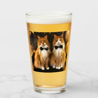 Tony and Teddy Cat Glass