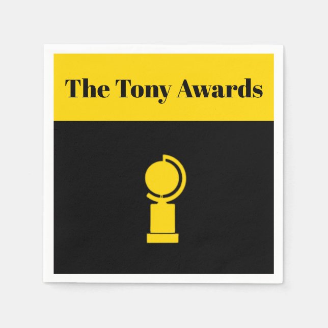 Tony Awards Playbill inspired napkins (Front)