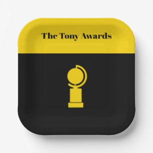 Tony Awards Playbill inspired plates