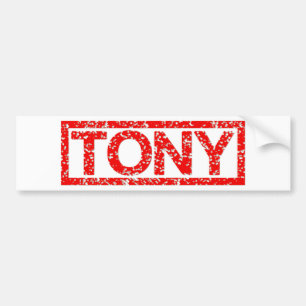 Tony Stamp Bumper Sticker