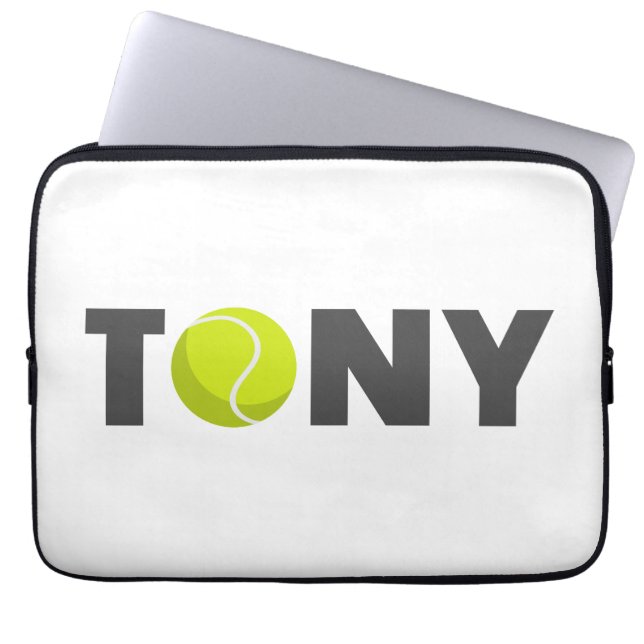 Tony Tennis Laptop Sleeve (Front)
