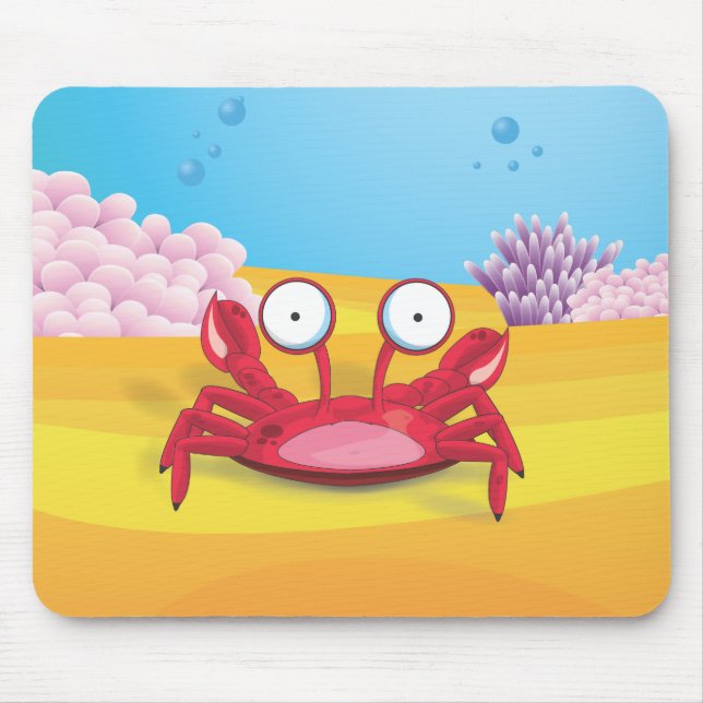 Tony the Crab Mouse Pad (Front)