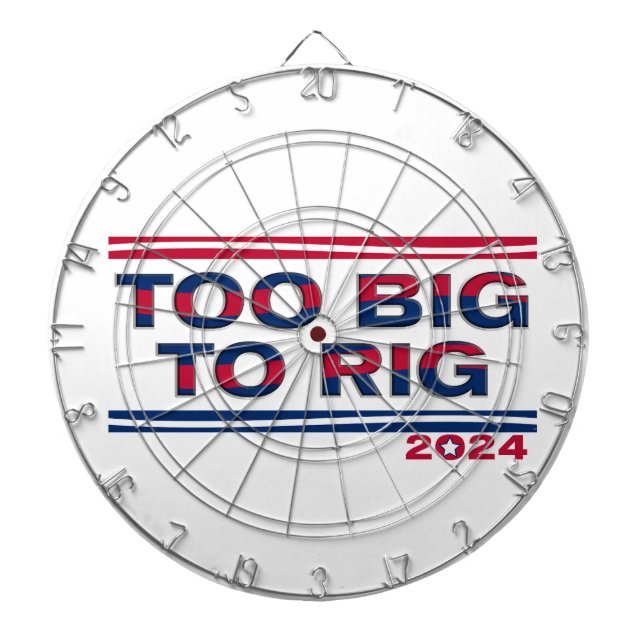 TOO BIG TO RIG 2024 DARTBOARD (Front)