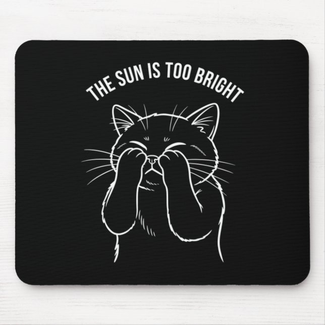 Too Bright Kitty Mouse Pad (Front)