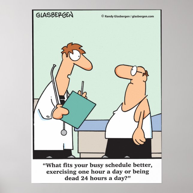 Too Busy To Exercise? Poster (Front)