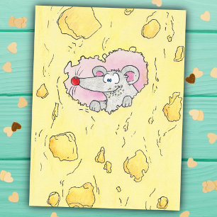 TOO CHEESY? postcard by Nicole Janes