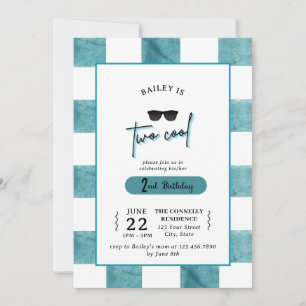 Too Cool 2nd Birthday Invitation