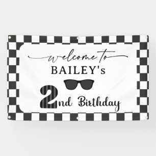 Too Cool 2nd Birthday Welcome Banner