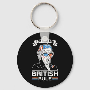 Too Cool For British Rule - Thomas Jefferson 4th O Key Ring