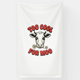 Too Cool For Moo Funny Cow Vintage Shirt Design_1 Banner