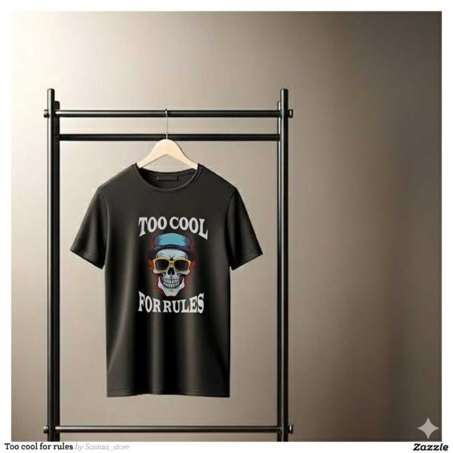 Too cool for rules T-Shirt (Creator Uploaded)