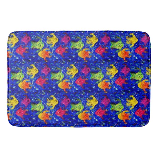 Too Cool for School Fish Bath Mat (Front)