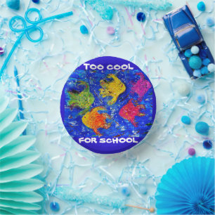 TOO COOL FOR SCHOOL PAPER BOWL PLATE
