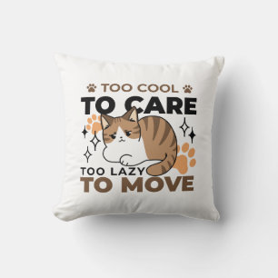 Too Cool to Care, Too Lazy to Move – Relaxing Cat Cushion