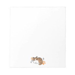 Too Cool to Care, Too Lazy to Move – Relaxing Cat  Notepad