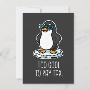 Too Cool to Pay Tax Resist Anti Trump  Invitation