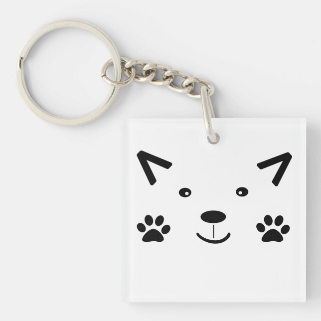 Too Cute Cat Key Ring (Front)