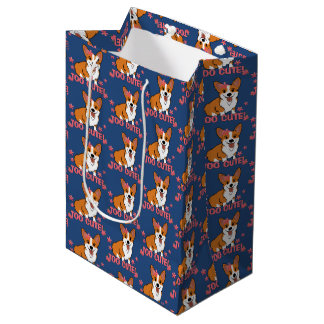 Too Cute Corgi Medium Gift Bag