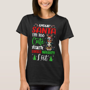 Too Cute For Santa's Naughty List Xmas Australian T-Shirt