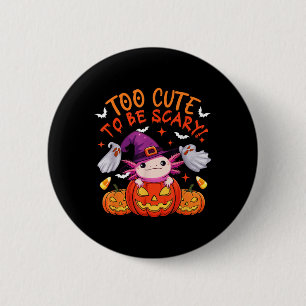 Too Cute Funny Joke Scary Halloween Axolotl Cospla 6 Cm Round Badge