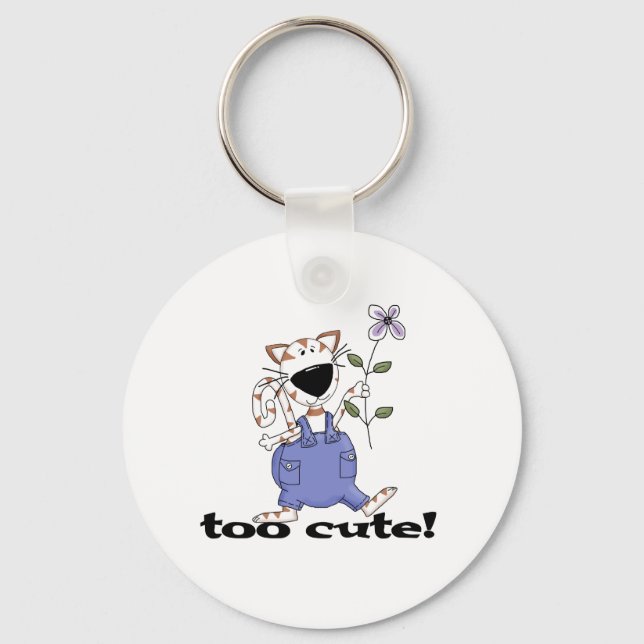 Too Cute Kitty Cat Key Ring (Front)