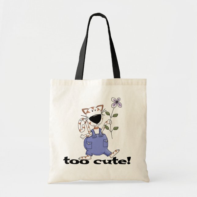 Too Cute Kitty Cat Tshirts and Gifts Tote Bag (Front)