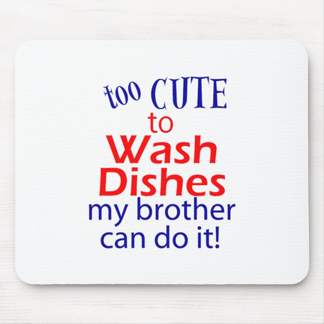 Too Cute Mouse Pad (Front)