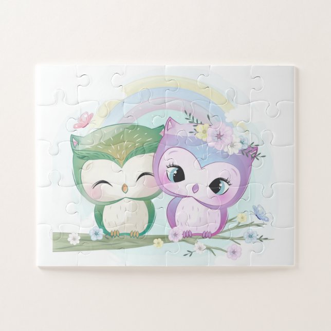 Too Cute Owls Jigsaw Puzzle (Horizontal)