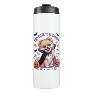 Too Cute to be Creepy Halloween Tee PNG Thermal Tumbler
