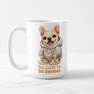 Too Cute to Be Serious – Funny French Bulldog  Coffee Mug