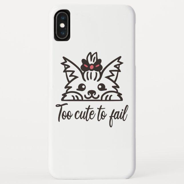 Too cute to fail Case-Mate iPhone case (Back)