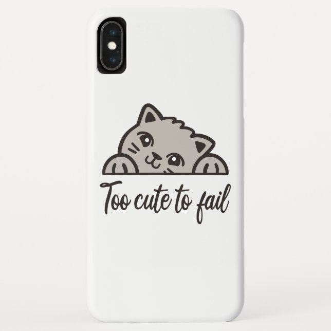 Too cute to fail Case-Mate iPhone case (Back)