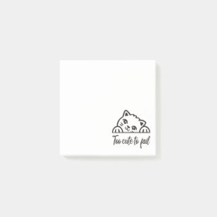 Too cute to fail post-it notes