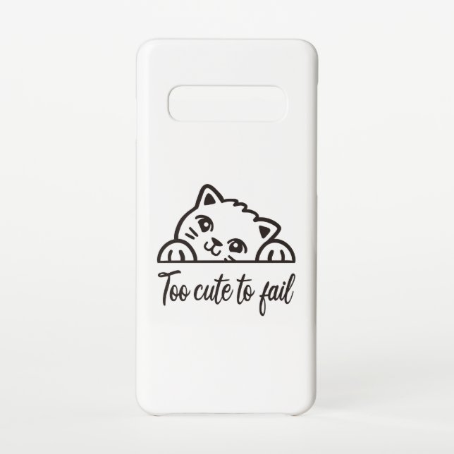Too cute to fail samsung galaxy case (Back)