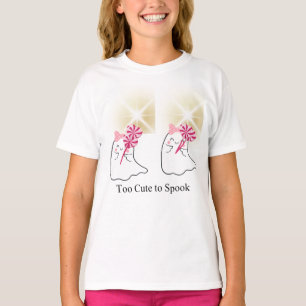 Too Cute to Spook – Adorable Halloween Ghost T-Shirt