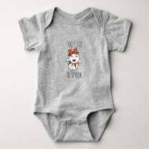 Too Cute To Spook baby bodysuit