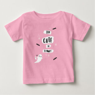 Too Cute to Spook Baby Halloween Shirt