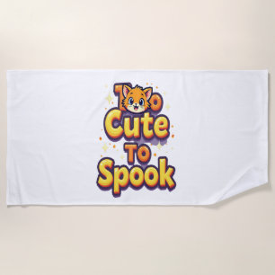 Too Cute To Spook Cat Beach Towel