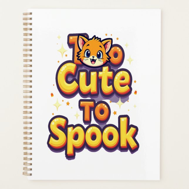 Too Cute To Spook Cat Planner (Front)