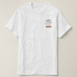 Too Cute To Spook Cute Ghost Halloween Design T-Shirt
