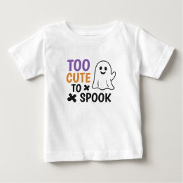 Too Cute To Spook – Cute Halloween Baby T-Shirt