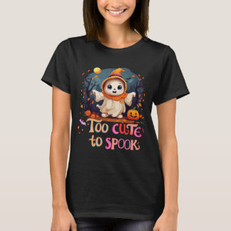 Too Cute To Spook Funny Cute Halloween T-Shirt