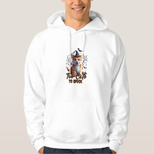 Too Cute To Spook Funny Halloween Dog Corgi T shir Hoodie