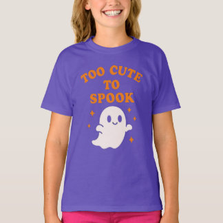  Too Cute To Spook - Funny Halloween Ghost Girl's  T-Shirt
