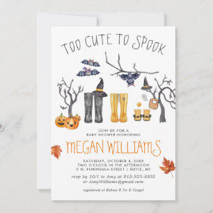 Too Cute to Spook Halloween Baby Shower
