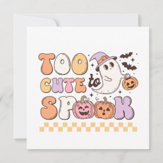 Too Cute to Spook Halloween Invitation