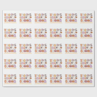 Too Cute to Spook Halloween Wrapping Paper