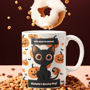 Too Cute to Spook Mug – Personalised Halloween Cat