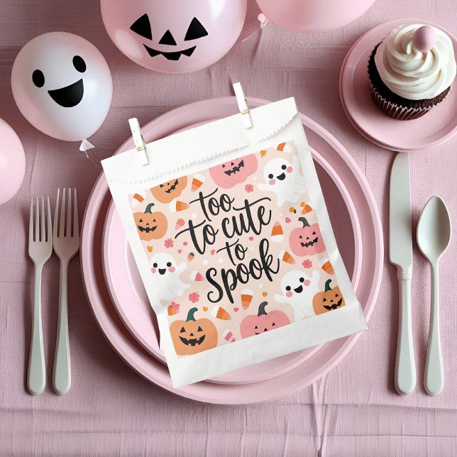 Too Cute to Spook | Pastel Halloween  Favour Bag (Creator Uploaded)